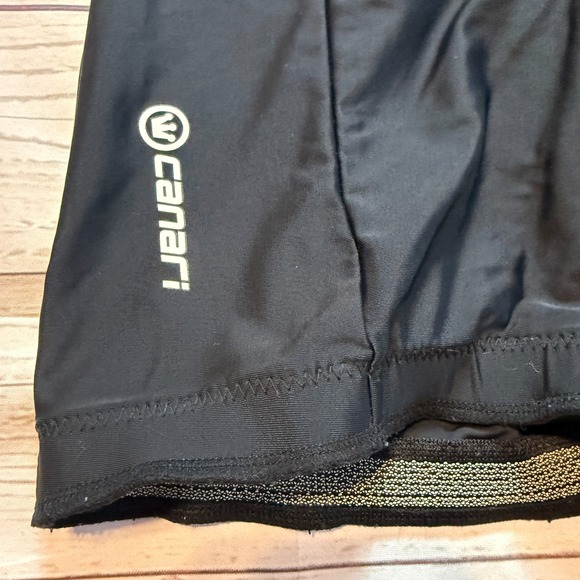 Canari Cycling Shorts Black Padded Compression Bike Workout Men's Size Large - Picture 2 of 11